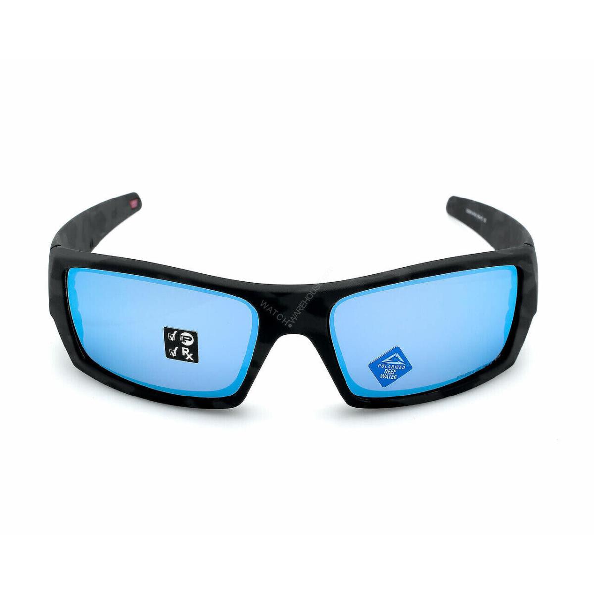 Oakley Gascan Black Camo/prizm Deep Water Polarized Men`s Sunglasses OO9014-8160 - Frame: Matte Black Camo, Lens: