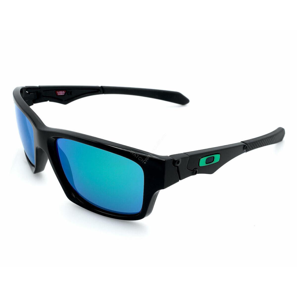 Oakley Jupiter Squared Polished Black/jade Iridium Men`s Sunglasses OO9135-05