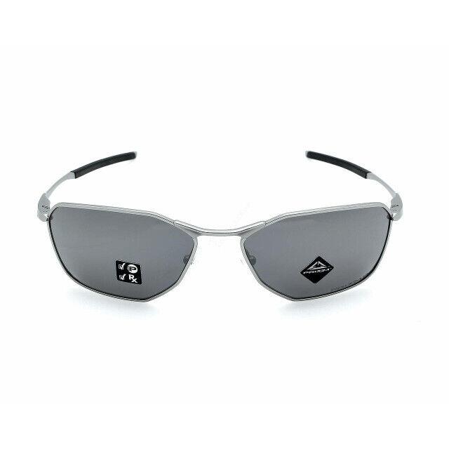 Oakley Savitar Satin Chrome/prizm Black Polarized Men`s Sunglasses OO6047-0358