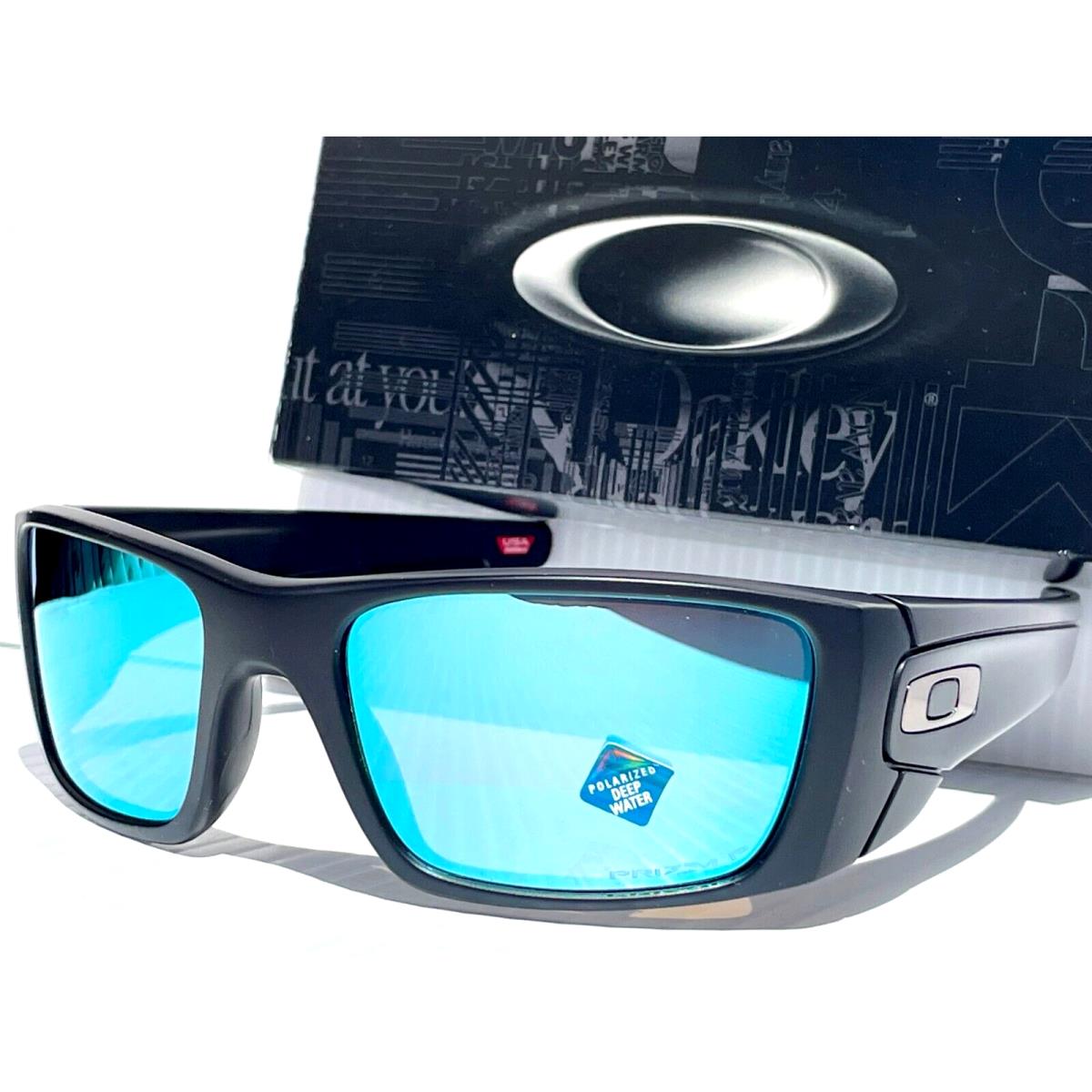 Oakley Fuel Cell Matte Black Polarized Prizm Deep Water Lens Sunglass 9096-D8