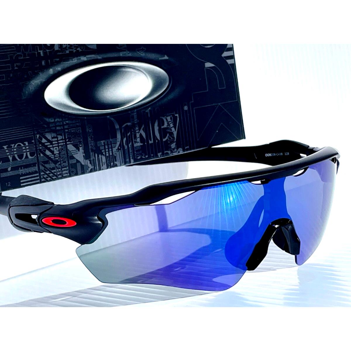 Oakley Radar EV Path Black Ducati Red Polarized Galaxy Blue Lens Sunglass 9208