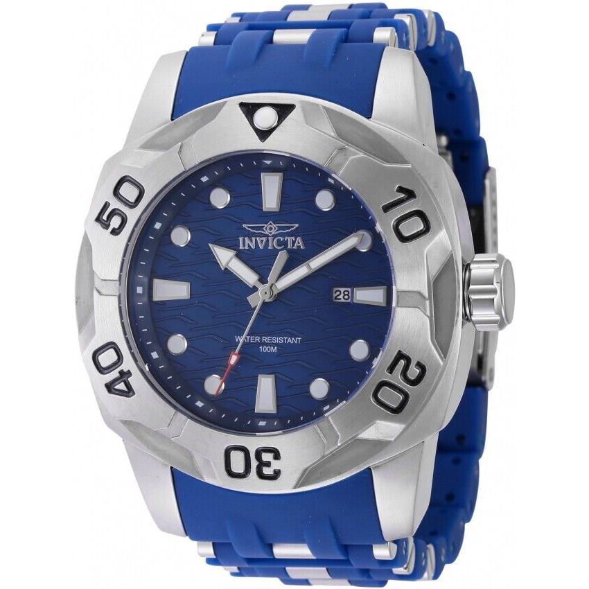 Invicta Sea Spider Quartz Date Blue Dial Men`s Watch 44115