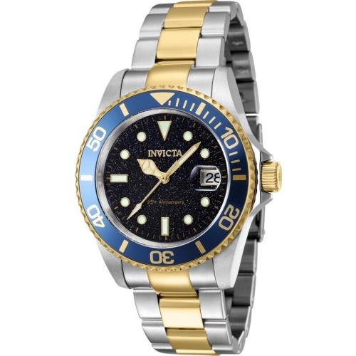 Invicta Pro Diver Two Tone 43672 Auto 25th Ann 43Mm Blue Sandstone Unisex Watch