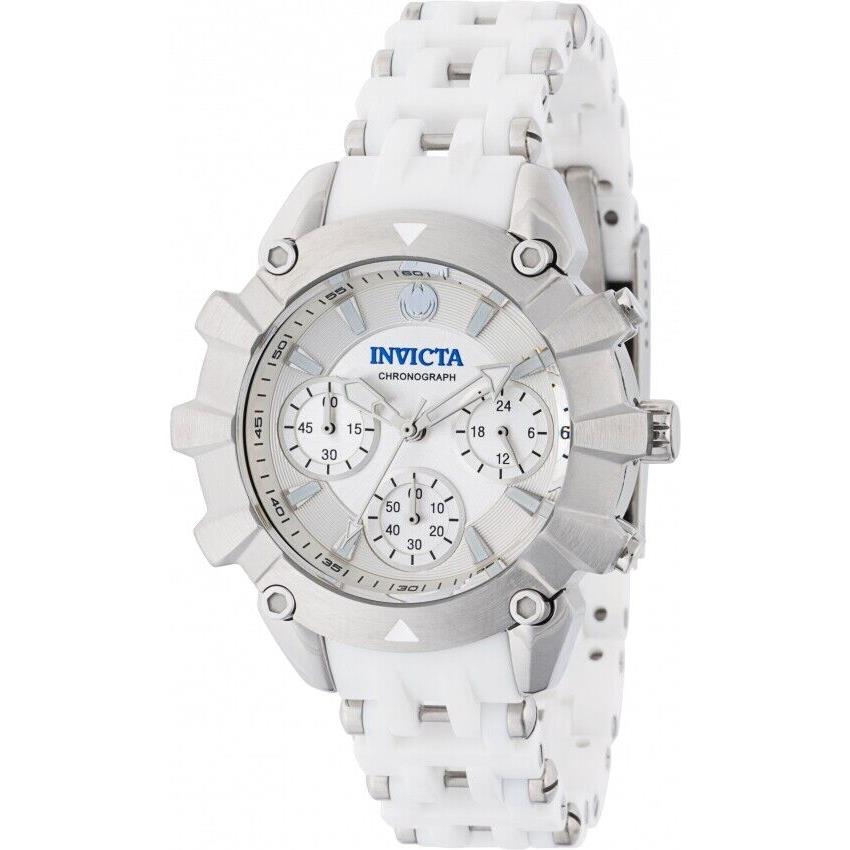 Invicta Sea Spider Chronograph Gmt Quartz White Dial Ladies Watch 42219