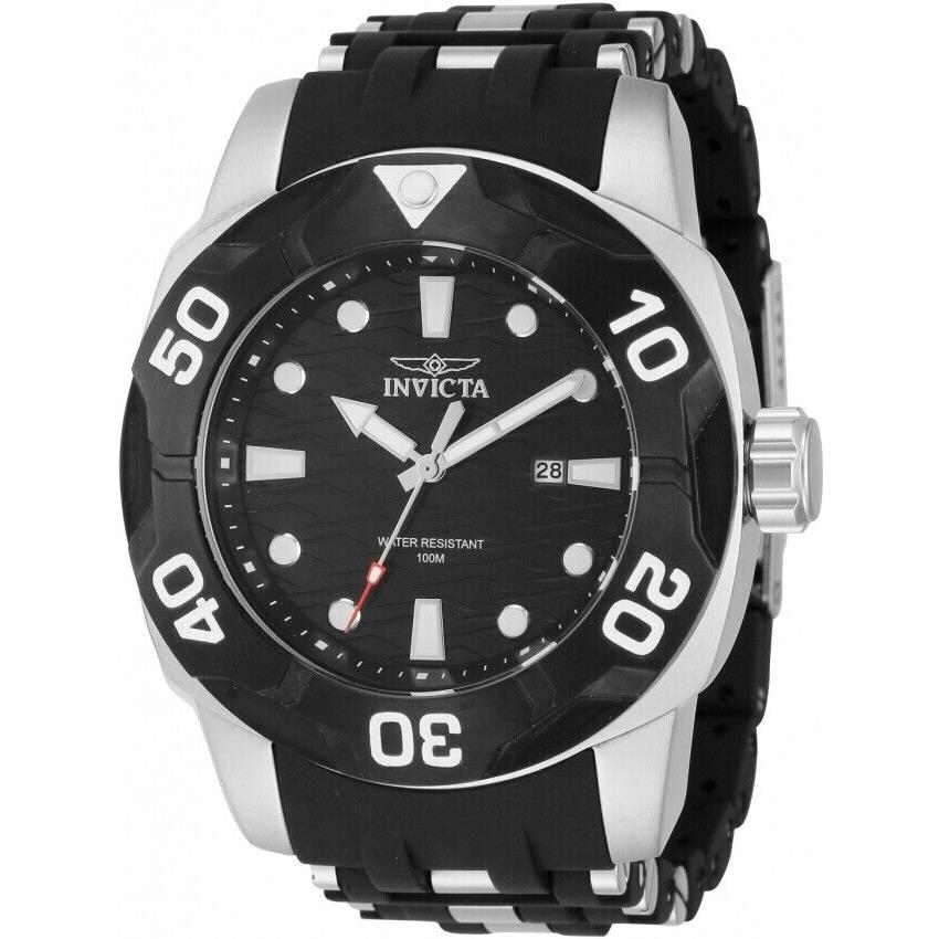 Invicta Sea Spider Quartz Date Black Dial Men`s Watch 44116