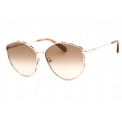 Salvatore Ferragamo SF264S-796-60 Sunglasses Size 60mm 140mm 15mm Gold Women N