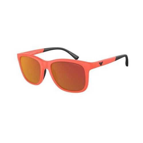 Emporio Armani EA4184 59326Q Orange Dk Violet Mirror Red 49 mm Men`s Sunglasses