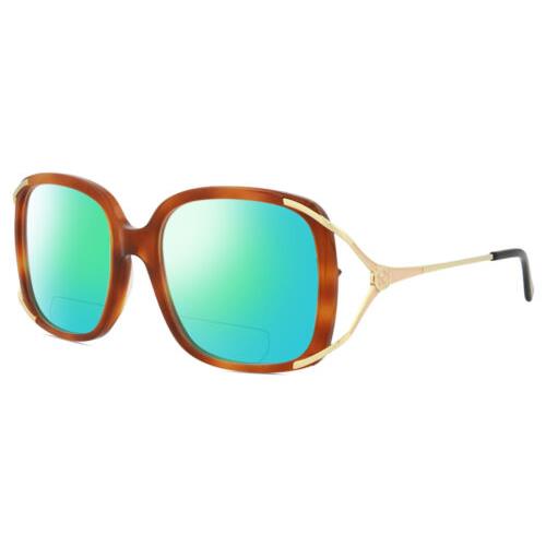 Gucci GG0648O-003 Women`s Polarized Bifocal Sunglasses Brown Havana 55 mm 41 Opt