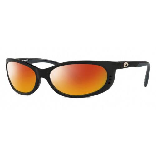 Costa Del Mar Fathom Mens Oval Designer Polarized Sunglasses Black 61mm 4 Option Red Mirror Polar