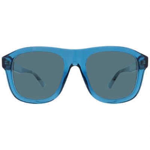 Gucci Blue Square Men`s Sunglasses GG1316S 005 54 GG1316S 005 54