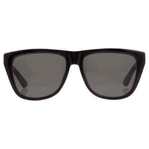 Gucci Grey Browline Men`s Sunglasses GG1345S 001 57 GG1345S 001 57