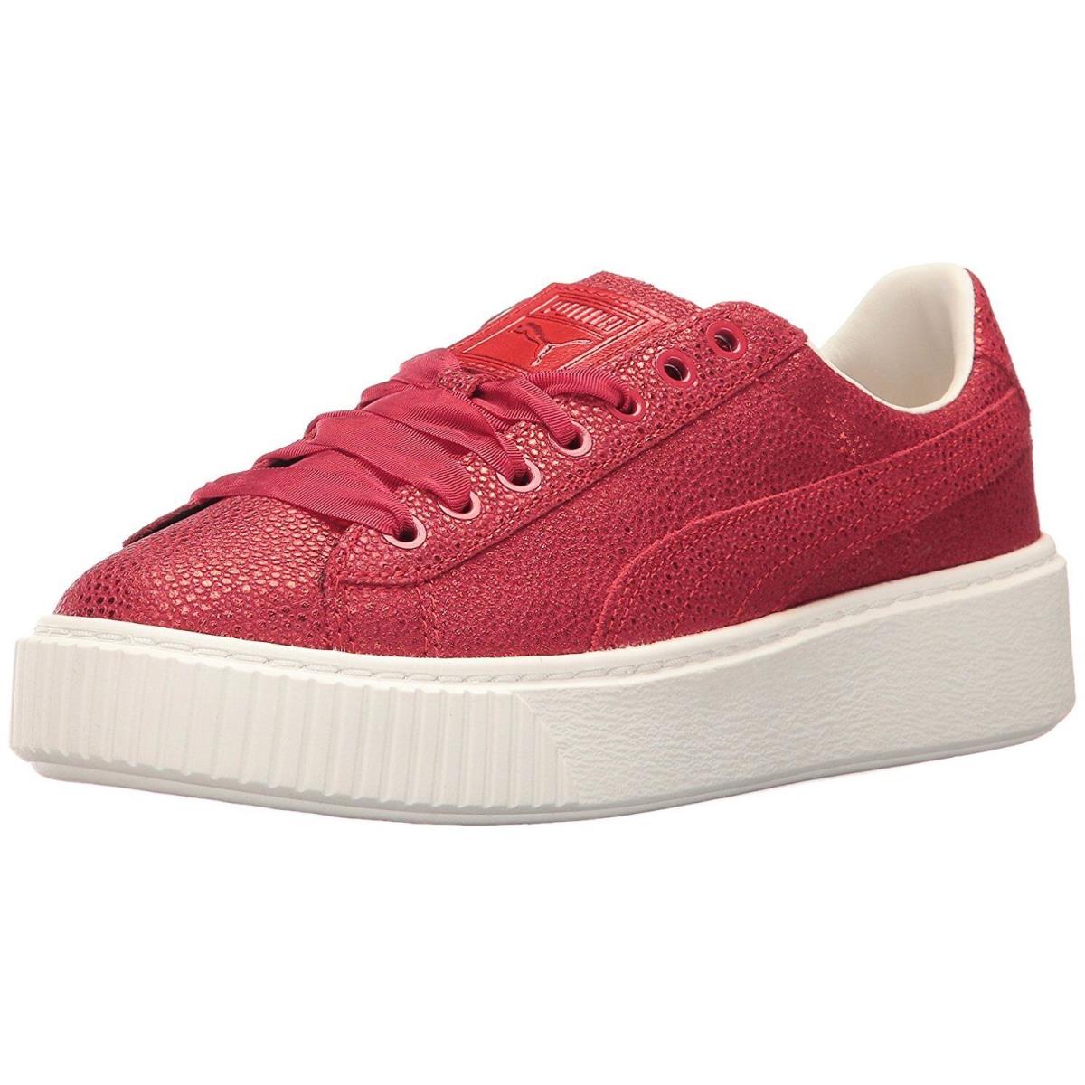 Puma Women`s Platform Lux Wn Sneaker Color Toreador Red Size US 8