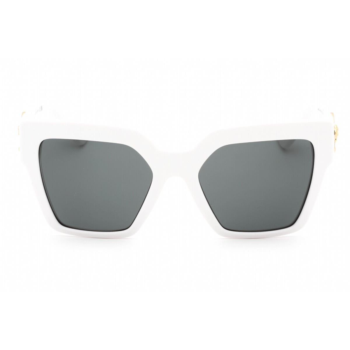 Versace 0VE4458 314/87 Sunglasses White Frame Dark Grey Lenses 54 Mm