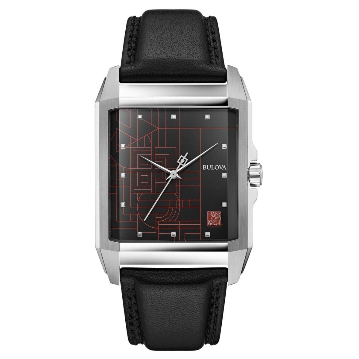 Bulova Frank Lloyd Wright December Gifts Quartz Men`s Watch 35 MM 96A223