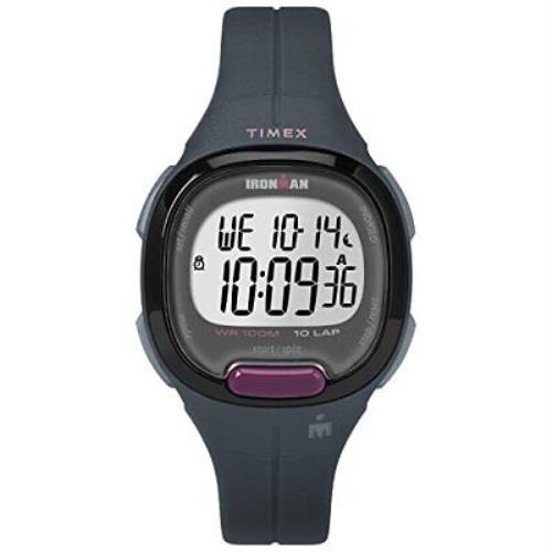 Timex Women`s TW5M20000 Ironman Transit Mid-size Gray/purple Resin Strap Watch