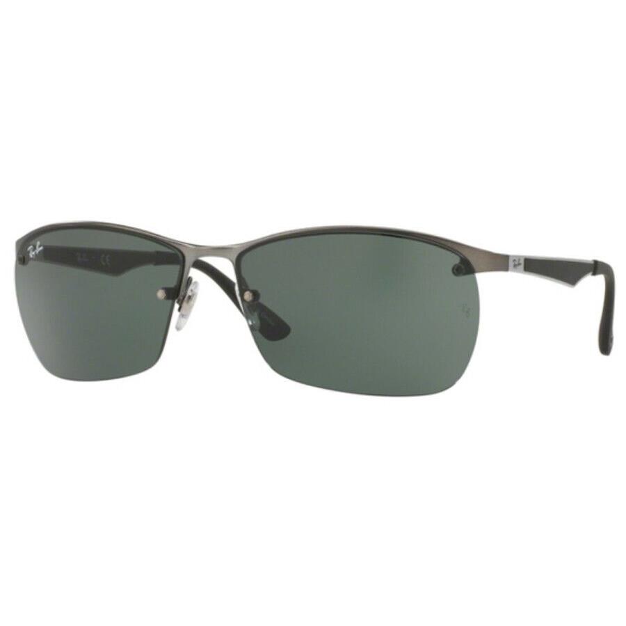Rayban RB3550 Sunglasses RB 3550 029/71 Matte Gunmetal / Green 64mm