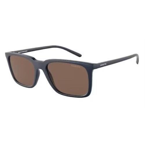 Arnette AN4314 278273 Trigon Matte Blue Dark Brown 56 mm Unisex Sunglasses