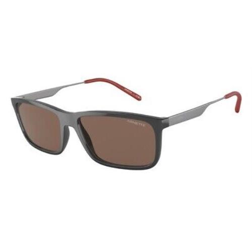 Arnette AN4305 284373 Nosy Dark Grey Dark Brown 58 mm Men`s Sunglasses