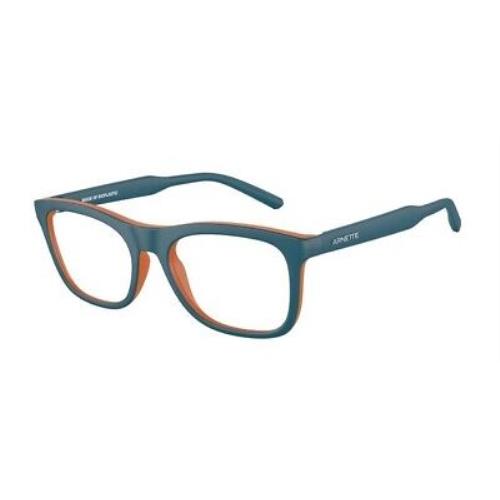 Arnette AN7217 2829 Namazu Matte Blue Teal Orange Demo Lens 49 Unisex Eyeglasses