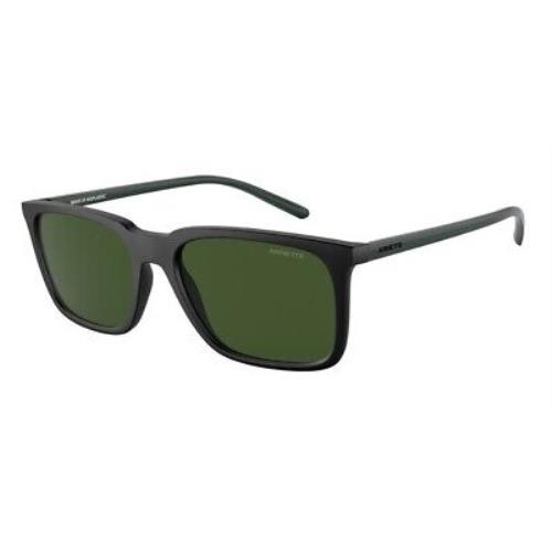 Arnette AN4314 285271 Trigon Matte Black Dark Green 56 mm Unisex Sunglasses