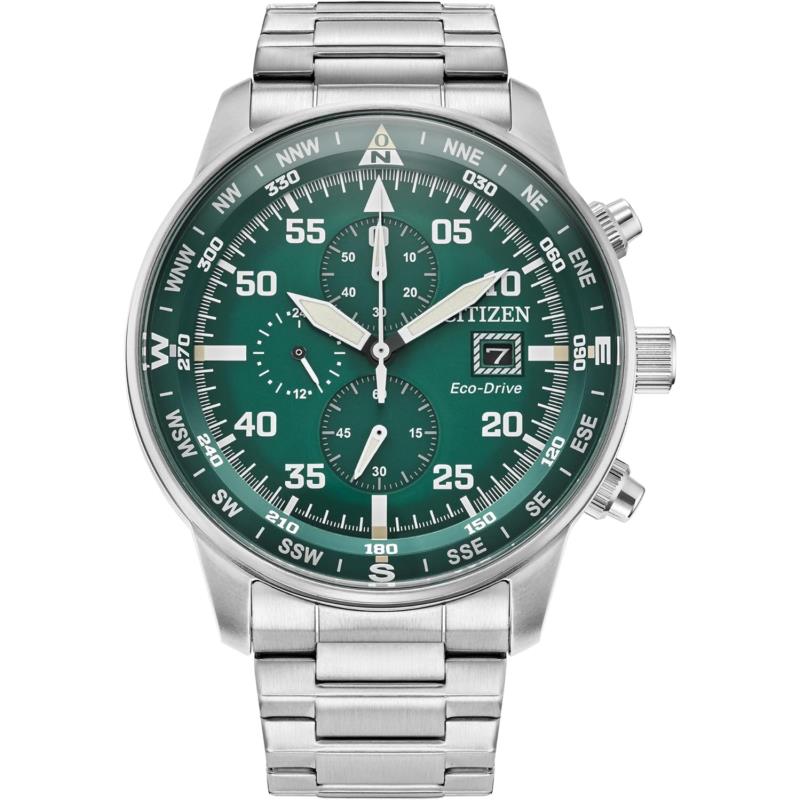 Citizen Men`s Eco-drive Sport Casual Brycen Weekender Chronograph Stainless Stee