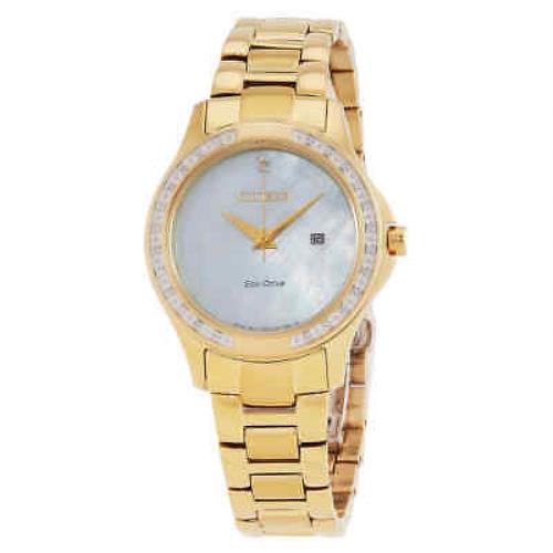 Citizen Eco-drive Crystal Mop Dial Ladies Watch EW2642-59D