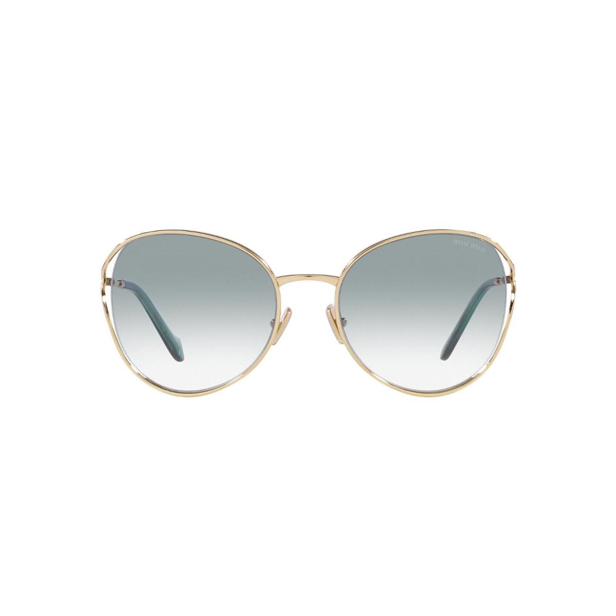 Miu Miu MU 53YS Pale Gold/light Blue Shaded ZVN0/3O Sunglasses