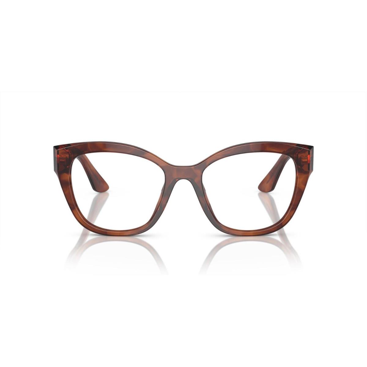 Miu Miu Vmu 05XV Striped Tobacco 11Q-1O1 Eyeglasses