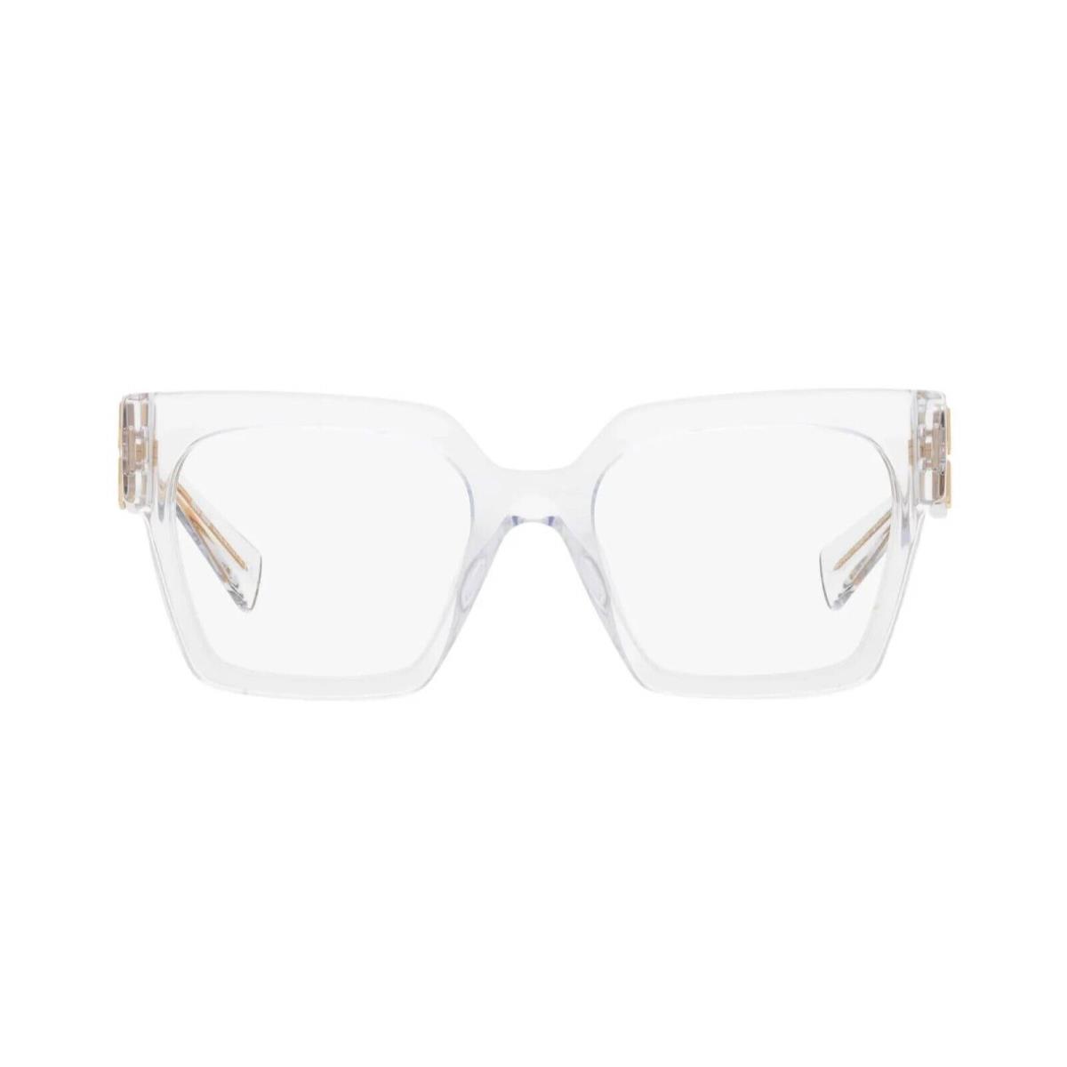 Miu Miu Vmu 04UV Crystal 2AZ-1O1 Eyeglasses - Frame: Crystal