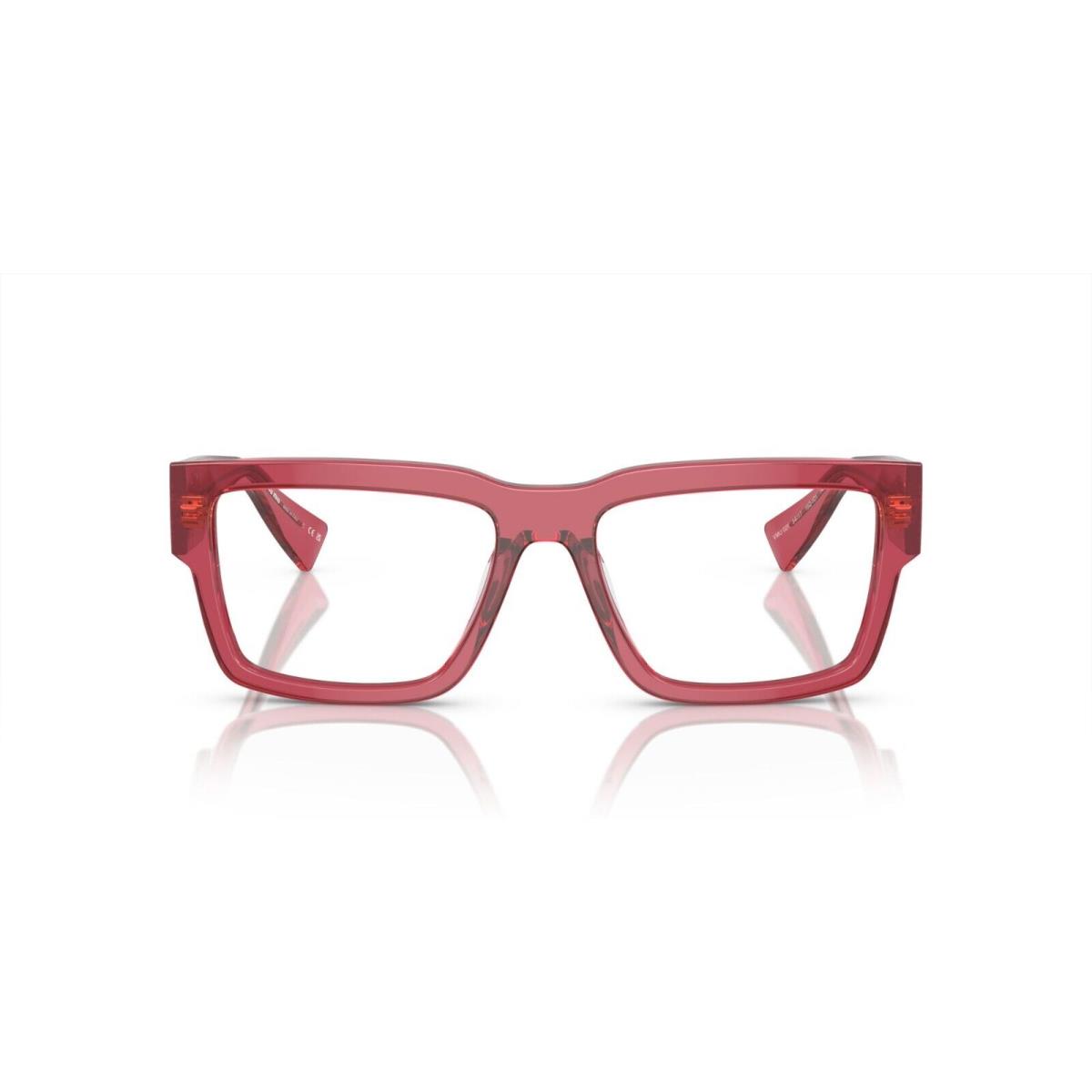 Miu Miu Vmu 02XV Transparent Bordeaux 15Q-1O1 Eyeglasses