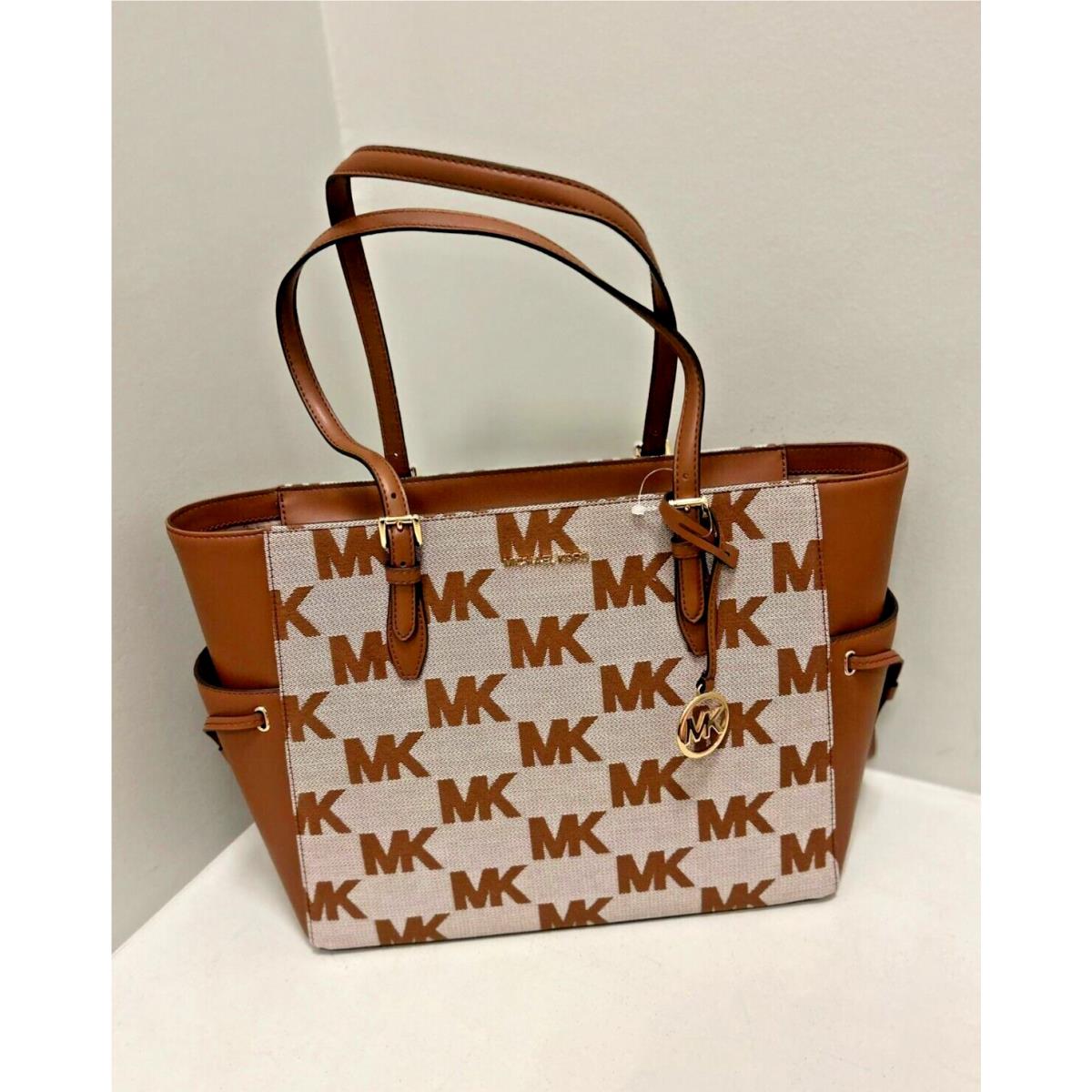 Michael Kors Gilly Large Drawstring Travel Tote Shoulder Handbag Purse - Luggage