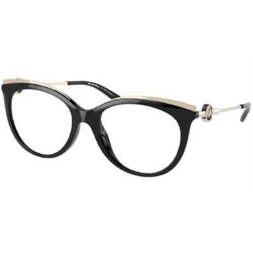 Michael Kors Ajaccio MK4089U 3005 Eyeglasses Women`s Black Full Rim 53mm