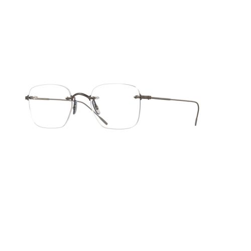 Oliver Peoples Finne Rx Frame OV1227 5244 49mm Rimless Round Dark Optical Frame