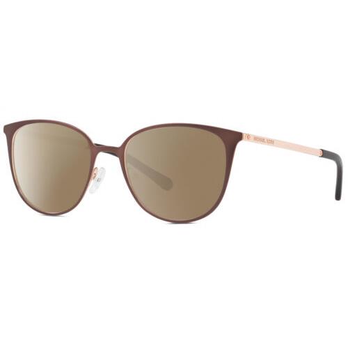 Michael Kors MK3017 Cat Eye Polarized Sunglasses Copper Gold Tortoise 51mm 4 Opt Amber Brown Polar