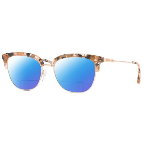Michael Kors MK3023 Cat Eye Polarized Bifocal Sunglasses Pink Grey Tortoise 52mm