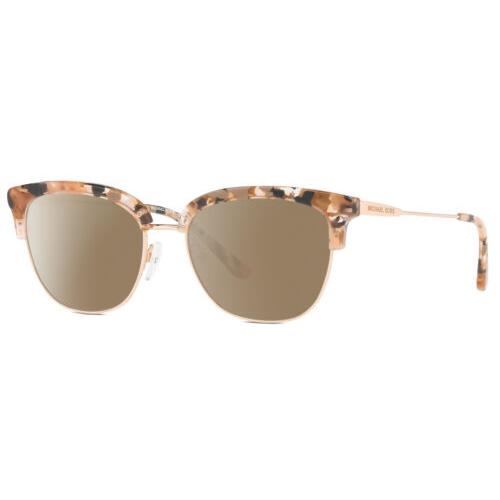 Michael Kors MK3023 Cat Eye Polarized Sunglasses Pink Grey Tortoise 52 mm 4 Opt Amber Brown Polar