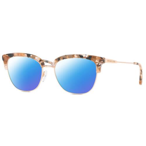Michael Kors MK3023 Cat Eye Polarized Sunglasses Pink Grey Tortoise 52 mm 4 Opt Blue Mirror Polar