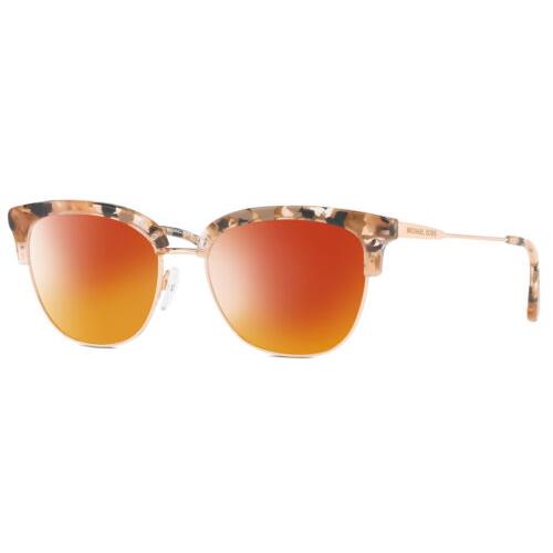 Michael Kors MK3023 Cat Eye Polarized Sunglasses Pink Grey Tortoise 52 mm 4 Opt Red Mirror Polar
