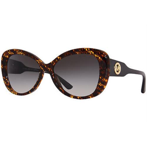 Michael Kors Positano MK2120 36678G Sunglasses Women`s Tortoise/dark Grey 56mm