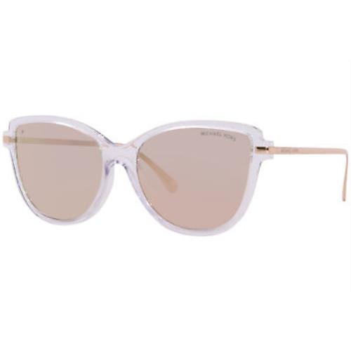 Michael Kors Sorrento MK2130U 3005M5 Sunglasses Transparent/rose Gold Polarized