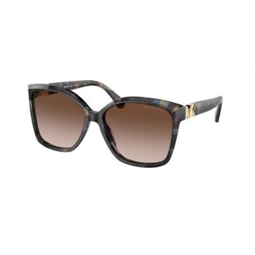 Michael Kors MK2201 395213 Malia Blue Tortoise Brown Grad 58 Women`s Sunglasses