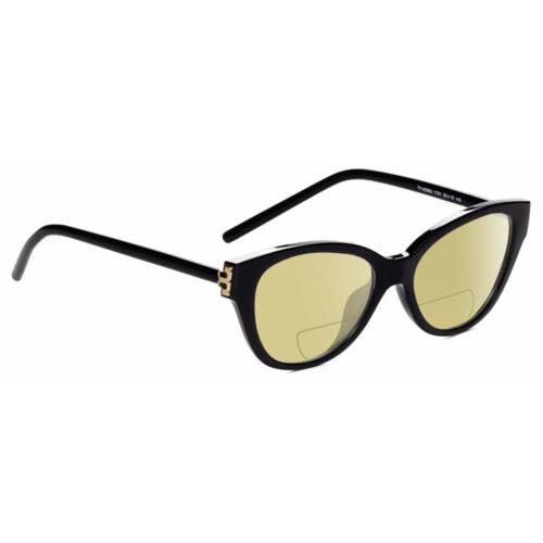 Tory Burch TY4008U Women`s Cat Eye Polarized Bifocal Sunglasses Black Gold 52 mm