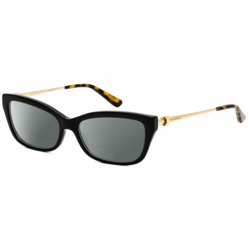 Tory Burch TY2099 Cat Eye Polarized Bifocal Sunglasses Black Gold Tortoise 53 mm Grey
