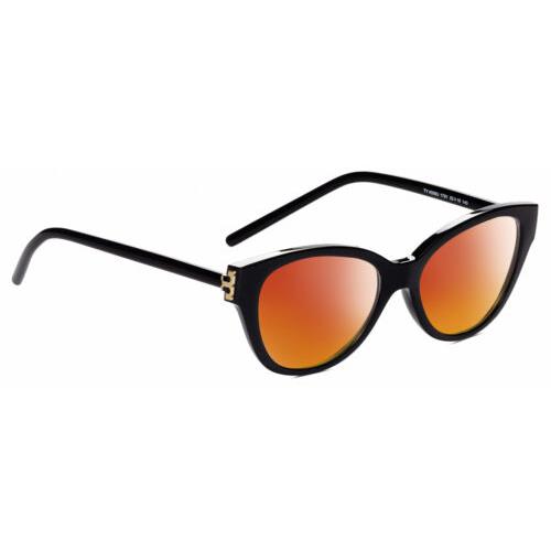 Tory Burch TY4008U Cat Eye Designer Polarized Sunglasses Black Gold 52 mm 4 Opt Red Mirror Polar