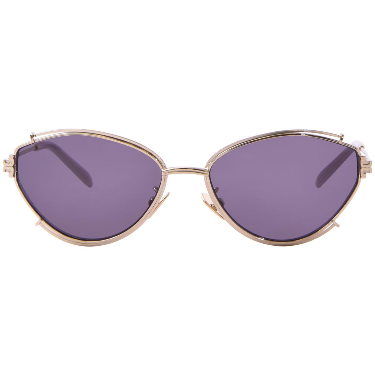 Tory Burch TY6103 33491A Sunglasses Women`s Shiny Light Gold/violet 55mm