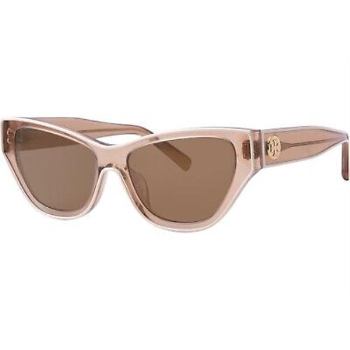 Tory Burch TY7206U 20016H Sunglasses Women`s Brown/ivory/gold Mirror Brown 54mm