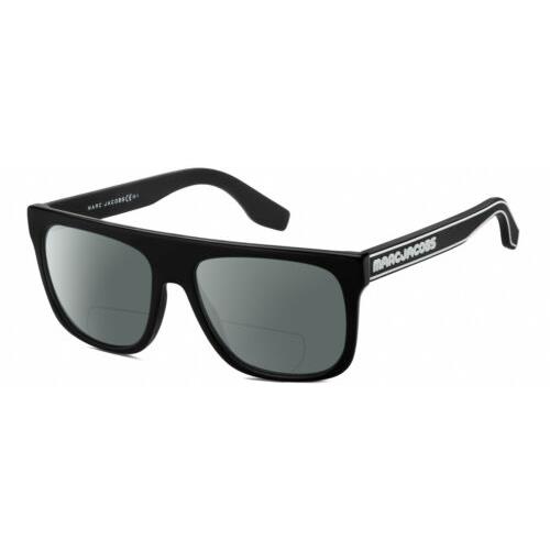 Marc Jacobs 357/S Unisex Polarized Bifocal Sunglasses Black White 56mm 41 Option Grey