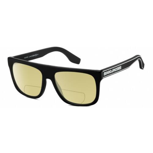 Marc Jacobs 357/S Unisex Polarized Bifocal Sunglasses Black White 56mm 41 Option Yellow