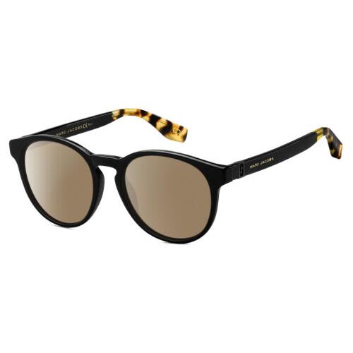 Marc Jacobs 351/S Unisex Polarized Sunglasses Black Tortoise Havana 52 mm 4 Opt Amber Brown Polar