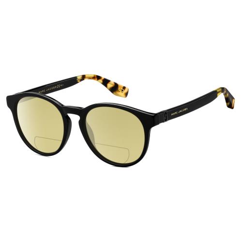 Marc Jacobs 351/S Unisex Polarized Bifocal Sunglasses Black Tortoise Havana 52mm Yellow